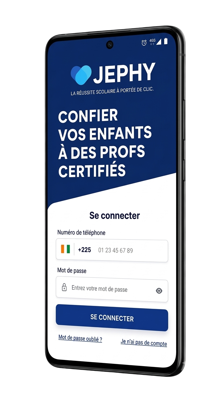 Aperçu de l'application JEPHY